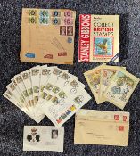 GB postal collection. Includes SG collect British stamps guide 2008, phq cards, GB commercial covers