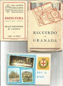 3 Early Spanish And Italian Vintage Postcards In Presentation Packs Recuerdo de Granada, Museo