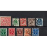 GB GV 10 Stamps On Stockcard. Good condition. We combine postage on multiple winning lots and can