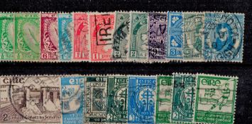 Ireland to 1934 20 Stamps On Stockcard. Good condition. We combine postage on multiple winning