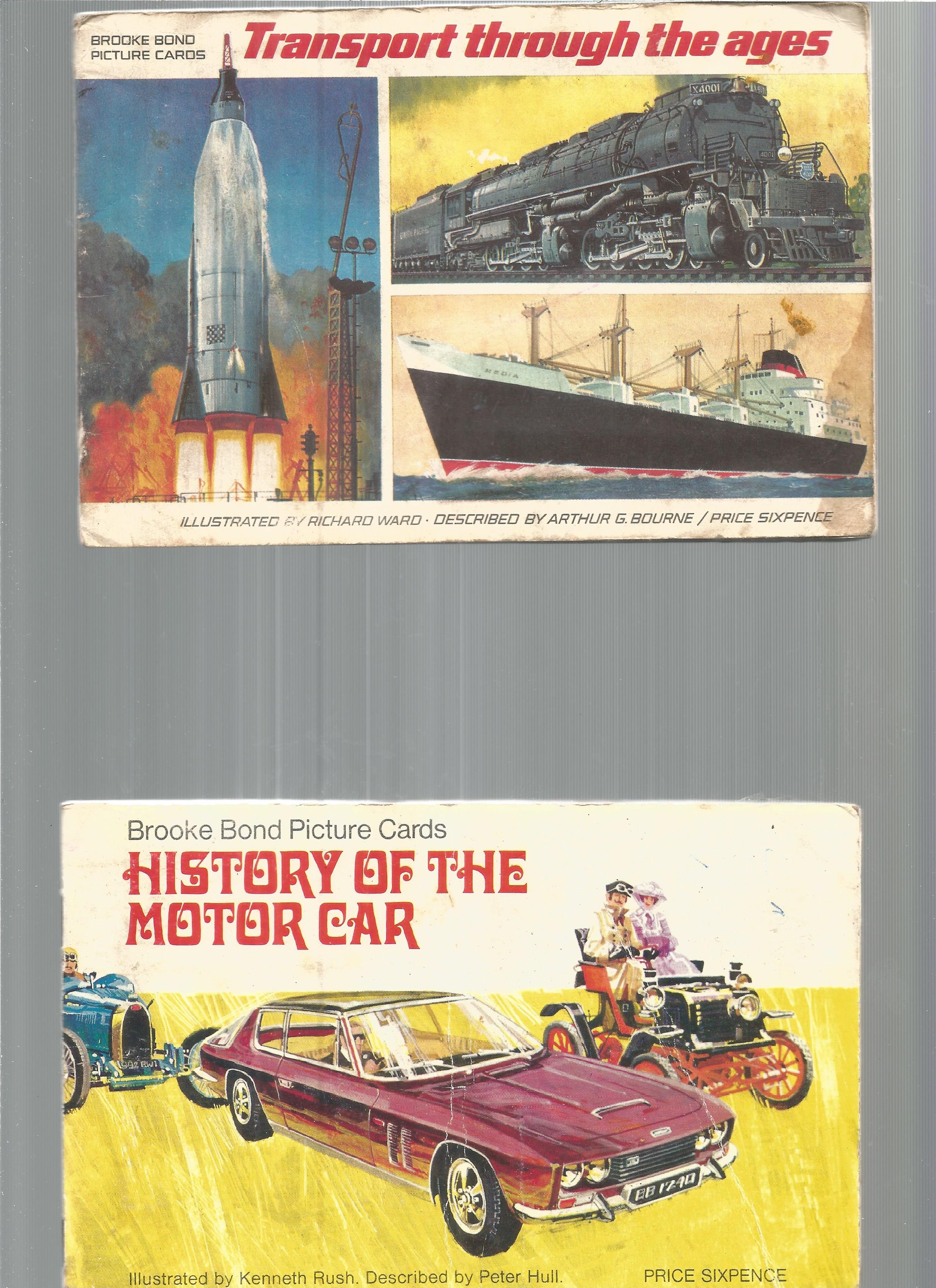 4 x Complete Brooke Bond Tea Card Albums Transport Through The Ages, History Of The Motor Car, - Image 2 of 2