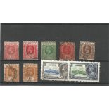 Nigeria pre 1935 stamps on stockcard. 9 stamps. Good condition. We combine postage on multiple