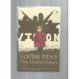 This Human Season 1st Edition Hardback Book Signed by Author Louise Dean. Good condition. We combine