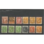 New Zealand pre 1915 stamps on stockcard. 12 stamps. Good condition. We combine postage on