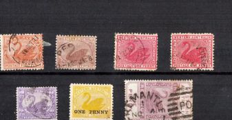 Western Australia Pre 1910 7 Stamps. Good condition. We combine postage on multiple winning lots and