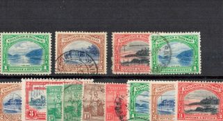1935 Trinidad , Tobago 12 Stamps. Good condition. We combine postage on multiple winning lots and