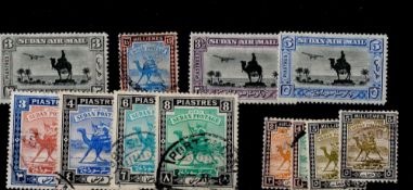 Pre 1936 Sudan 12 Stamps. Good condition. We combine postage on multiple winning lots and can ship