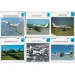 Bundle Of 10 Warplane Collectors Club Cards Including Antonov, Rockwell, Piper, Northrop. Good