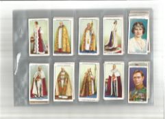 Player's Cigarette Cards Coronation Series Ceremonial Dress Full Set. Good condition. We combine