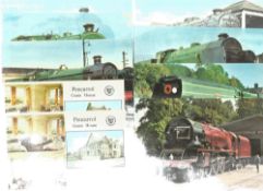 18 Postcards including Royal Observatory - Space And Railway Series - Trains All Cards Unused.