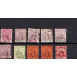 Trinidad 1901 10 Stamps. Good condition. We combine postage on multiple winning lots and can ship