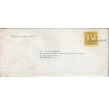 Guernsey postal service stamp on cover. 15p Cambridge. Postmarked 17/2/71. Good condition. We.