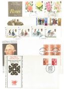 10 x First Day Covers including Liverpool and Manchester Railway, Wedgwood Story. Good condition. We