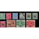 Bermuda Stockcard with 10 Old Stamps. Good condition. We combine postage on multiple winning lots