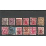 New Zealand pre 1936 stamps on stockcard. 12 stamps. Good condition. We combine postage on