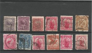 New Zealand pre 1936 stamps on stockcard. 12 stamps. Good condition. We combine postage on