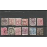 New Zealand pre 1935 stamps on stockcard. 12 stamps. Good condition. We combine postage on