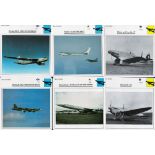 Bundle Of 10 War Plane Collectors Club Cards inc Junkers, Zeppelin, Boeing, Heinkel. Good condition.