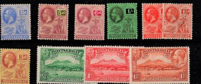 Montserrat Pre 1936 10 Stamps On Stockcard. Good condition. We combine postage on multiple winning