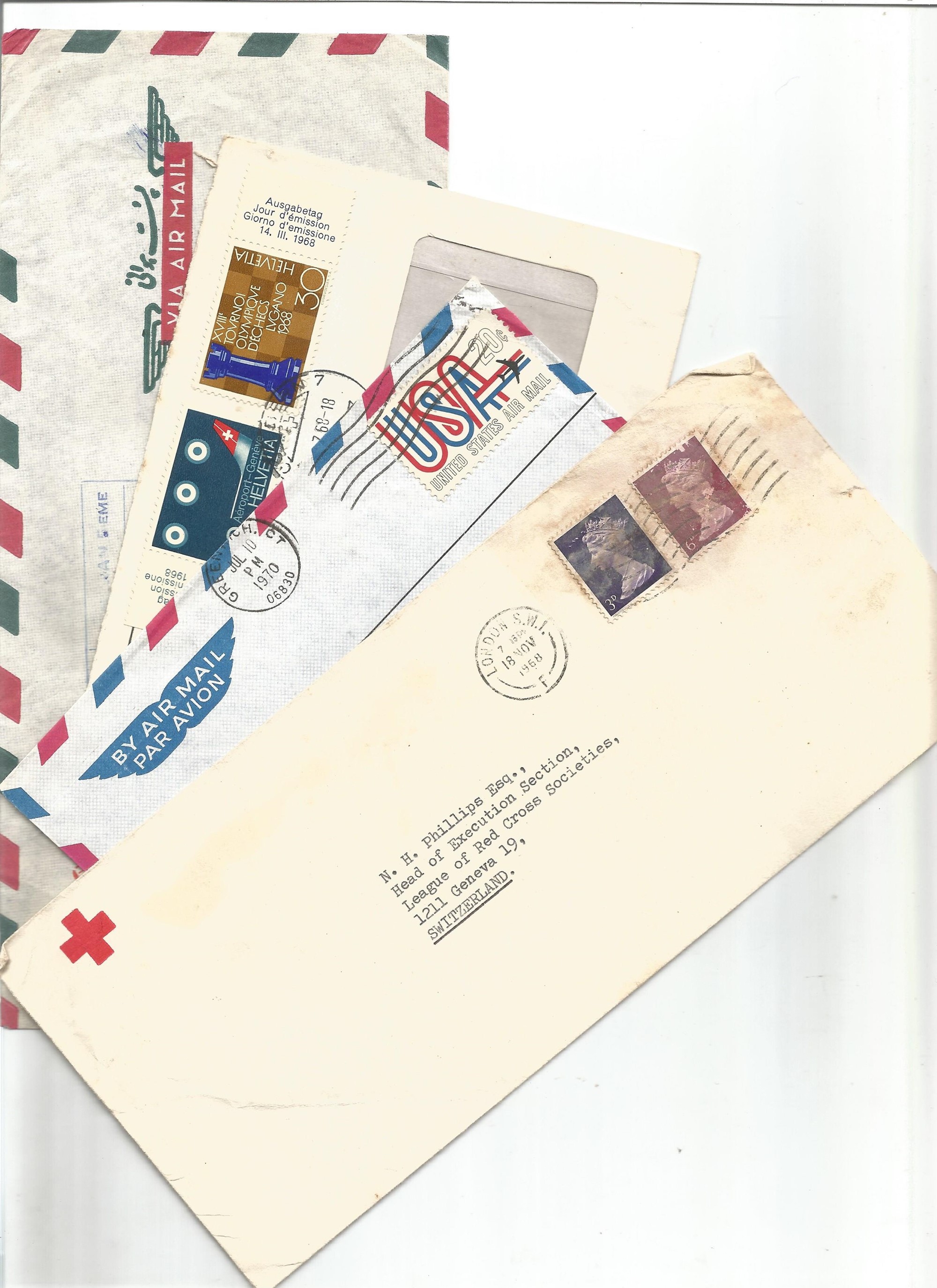 Assorted mail envelopes from around the world. Good condition. We combine postage on multiple. - Image 2 of 3