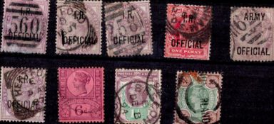 GB 9 Old Stamps. Good condition. We combine postage on multiple winning lots and can ship worldwide.