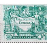 GB Cinderella Mint 1902 Art and Industrial Exhibition label 1902 Wolverhampton. Good condition. We