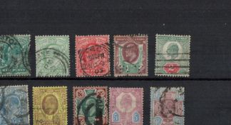 GB Selection of EV11 10 Stamps On Stockcard. Good condition. We combine postage on multiple