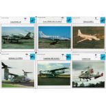 Bundle Of 10 Warplane Collectors Club Cards Including McDonnell Douglas, Lockheed, Cessna. Good