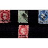 4 Old Stamps from ST Helena. Good condition. We combine postage on multiple winning lots and can