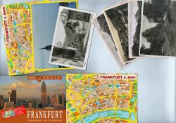 Bundle Of Germany Topographical Postcards Inc Frankfurt Postcard Book With 16 Cards. Good condition.