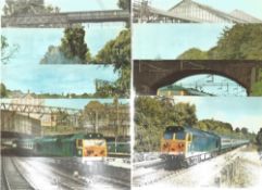 16 Dennis Productions Trains Postcards Railway Series D213, Diesel Series D224 All Cards Unused.