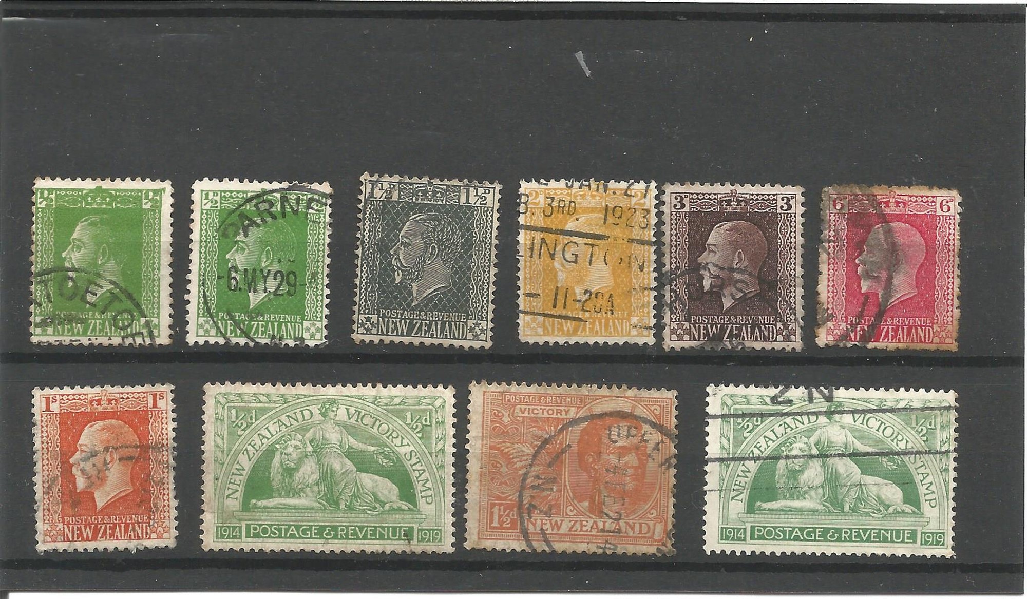 New Zealand pre 1915 stamps on stockcard. 10 stamps. Good condition. We combine postage on - Image 3 of 3