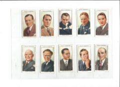 48 x Radio Celebrities Cigarette Cards By Wills Missing No's 12, 26. Good condition. We combine