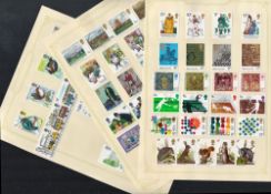GB 5 Pages of Mounted mint stamps 1976/1981. Good condition. We combine postage on multiple
