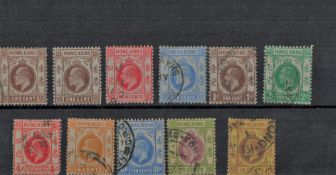 Hong Kong 11 Stamps EV II , GV On Stockcard. Good condition. We combine postage on multiple