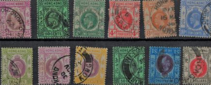 Hong Kong Stockcard 12 Stamps GV. Good condition. We combine postage on multiple winning lots and