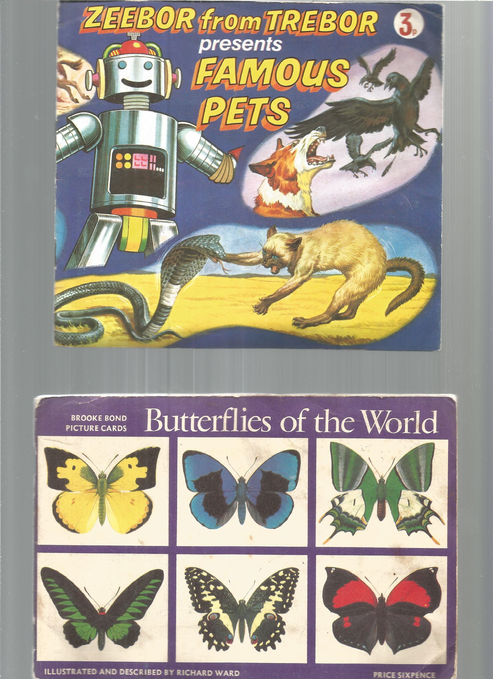 4 x Complete Tea Trade Card Albums - Features Of The World By PG Tips, Famous Pets Presented By