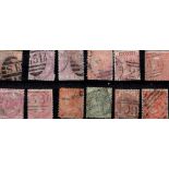 GB 12 Old Stamps. Good condition. We combine postage on multiple winning lots and can ship