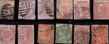 GB 12 Old Stamps. Good condition. We combine postage on multiple winning lots and can ship