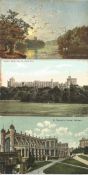 Postcard collection. 34 in total. Some over 100 years old. Pictures include Windsor castle,