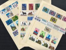 10 Pages of GB Jersey , Guernsey Most Mounted Mint stamps. Good condition. We combine postage on