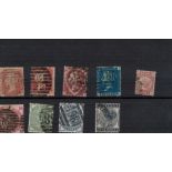 GB Stamps 9 QV Selection On Stockcard. Good condition. We combine postage on multiple winning lots