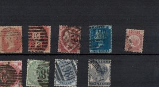 GB Stamps 9 QV Selection On Stockcard. Good condition. We combine postage on multiple winning lots