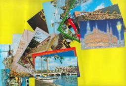 Bundle Of 21 Worldwide Topographical Postcards Both Posted And Unposted. Good condition. We