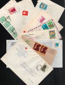 World cover collection from Red cross and red crescent societies. Handwritten and typed addresses.