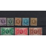 GB GV 8 Stamps On Stockcard. Good condition. We combine postage on multiple winning lots and can