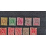 Gibralter Stockcard 10 Stamps pre 1934. Good condition. We combine postage on multiple winning