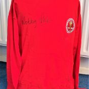 Football Nobby Stiles signed England 1966 World Cup Winners 40th Anniversary Tribute 2006 shirt.