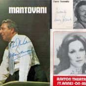 Composer Mantovani Signed Programme with other signatures that include Harry Secombe, Frankie.