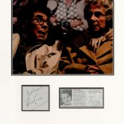 Ronnie Corbett and Barbara Lott 14x11 Sorry mounted signature piece includes two signed album